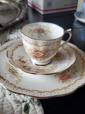 Royal Albert Gem Pattern Plate,cup,saucer